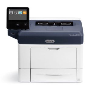 Image presents a Xerox VersaLink B400 black & white printer to promote the the Xerox VersaLink B400 Black & White Printer for workplace and office production printing with ConnectKey productivity and security which Oregon, Washington and Missouri customers can get with Oregon Office Solutions.