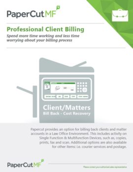 Professional Client Billing Cover, Papercut MF, Oregon Office Solutions, Oregon, Newport, Bend, Salem, Xerox, HP, MFP, Printer, Copier