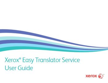 User Guide Cover, Xerox, Easy Translator Service, Oregon Office Solutions, Oregon, Newport, Bend, Salem, Xerox, HP, MFP, Printer, Copier