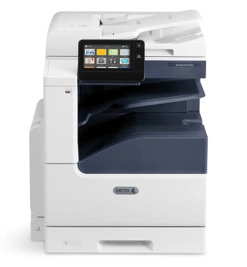 Image shows a picture of the Xerox VersaLink B7000 Printer, a great printer for small to mid size church graphic design print teams.